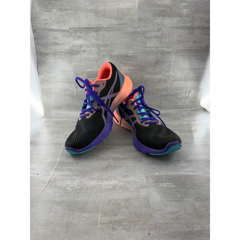 ASICS Novablast Women Running Shoes Black Pink Purple 1012A985 Size 9